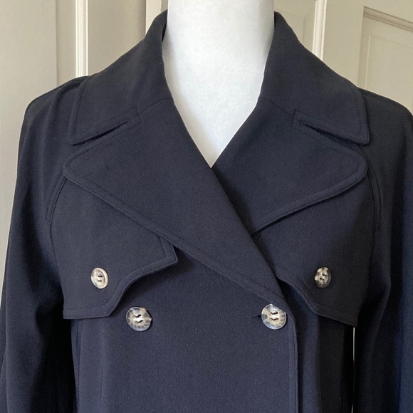 Double Breasted Jacket w Gathered Cuffs Travel Collection NEW NEVER WORN - Picture 7 of 16